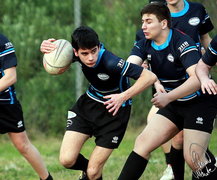 Domenica scorsa il match del campionato Under 16 tra l'Imperia Rugby ed il Cus Genova Domenica scorsa il match del campionato Under 16 tra l'Imperia Rugby ed il Cus Genova