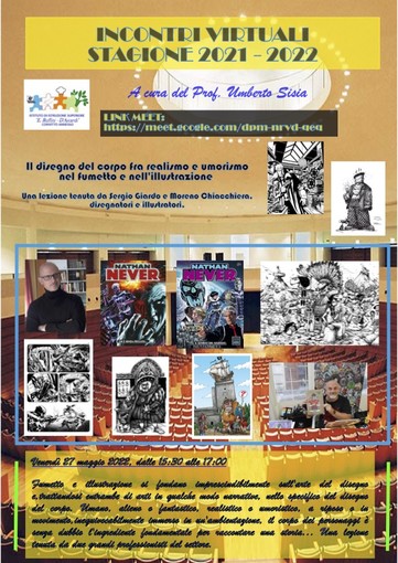 Ultimo appuntamento con gli incontri virtuali dell’IIS Ruffini Aicardi: si parlerà di fumetto con Sergio Giardo