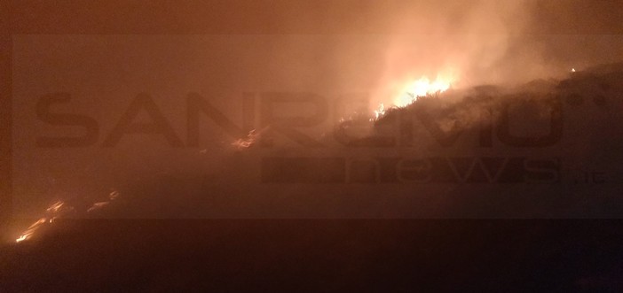 Imperia: incendio di sterpaglie in regione Panegai, sul posto all'opera Vigili del Fuoco e Protezione Civile Imperia: incendio di sterpaglie in regione Panegai, sul posto all'opera Vigili del Fuoco e Protezione Civile