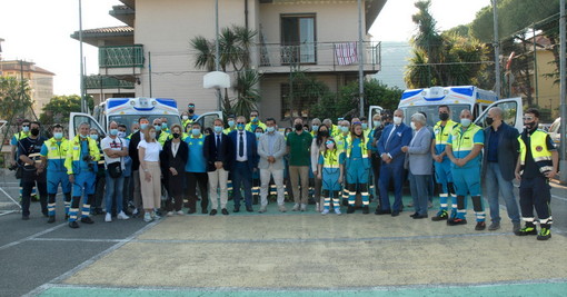Vallecrosia: inaugurate tre nuove ambulanze di rianimazione della Croce Azzurra Misericordia