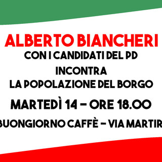 Elezioni a Sanremo: alle 18 incontro del Partito Democratico al Borgo con Alberto Biancheri
