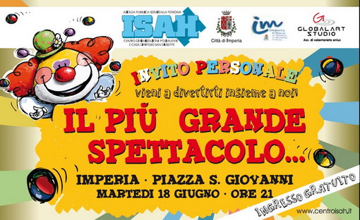 Imperia: domani alle 21 in piazza San Giovanni lo show dell'Isah ‘Il Più grande spettacolo’