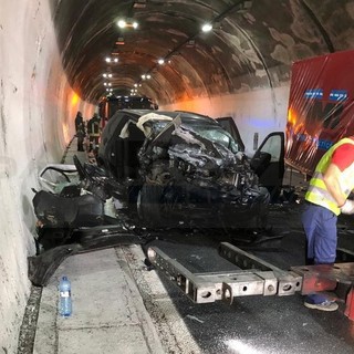 Incidente mortale sull'autostrada: nella notte scontro tra due mezzi tra Sanremo e Arma di Taggia (Foto)