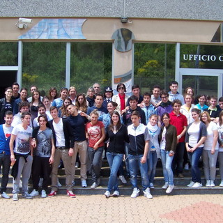 La foto di gruppo degli studenti di questa mattina La foto di gruppo degli studenti di questa mattina