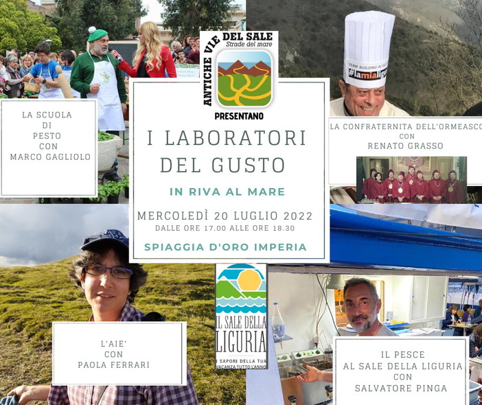 Spiaggia d’oro di Imperia: l’associazione delle antiche vie del sale presenta le eccellenze del ‘Made in Liguria’