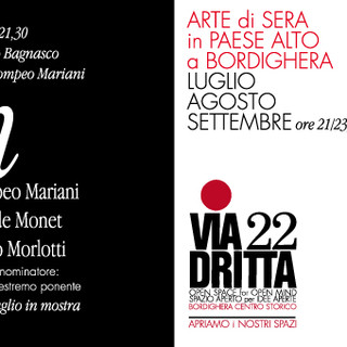 Sabato prossimo, inaugurazione di ‘Arte di sera in paese alto a Bordighera’ con colloqui sui grandi pittori