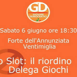 Ventimiglia: il 6 giugno al Forte dell'Annunziata incontro dei GD sul riordino di giochi e sale slot