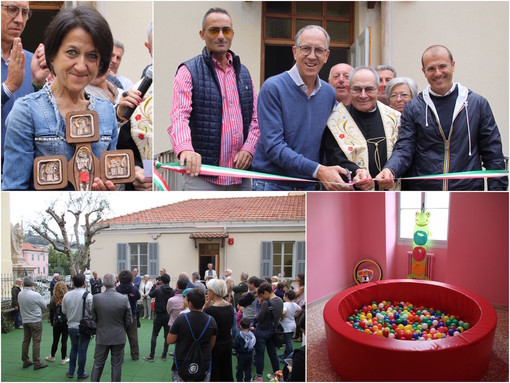 Sanremo: Bussana in festa per la rinascita dell'asilo “Sacro Cuore di Gesù”. Biancheri: “Un problema che si è trasformato in opportunità” (Foto e Video) Sanremo: Bussana in festa per la rinascita dell'asilo “Sacro Cuore di Gesù”. Biancheri: “Un problema che si è trasformato in opportunità” (Foto e Video)