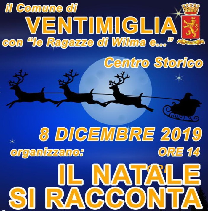 Ventimiglia: domenica prossima le 'Ragazze di Wilma' l'appuntamento con 'Il Natale si racconta' Ventimiglia: domenica prossima le 'Ragazze di Wilma' l'appuntamento con 'Il Natale si racconta'