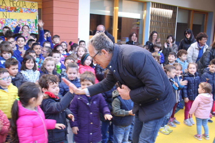 Alberto Biancheri, all'inaugurazione della 'Dani Scaini' di San Martino