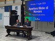 Alcuni momenti dell'inaugurazione tenuta oggi a Novara Alcuni momenti dell'inaugurazione tenuta oggi a Novara
