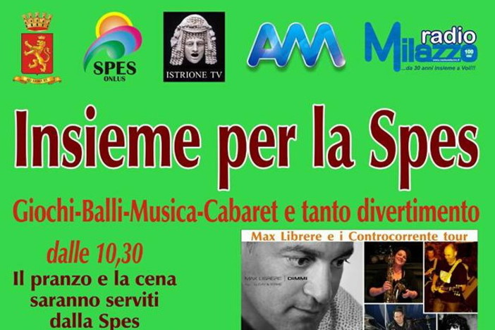 Musica e solidarietà: sabato prossimo a Ventimiglia L’appuntamento ‘Insieme per la Spes’ Musica e solidarietà: sabato prossimo a Ventimiglia L’appuntamento ‘Insieme per la Spes’