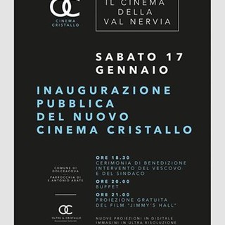 Dolceacqua: sabato 17 gennaio inaugurazione pubblica del nuovo Cinema Cristallo Dolceacqua: sabato 17 gennaio inaugurazione pubblica del nuovo Cinema Cristallo