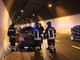 Sanremo: incendio auto ieri in Aurelia Bis, la vettura rubata da un giovane poi fuggito via (Foto)
