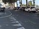 Sanremo: scooter investe pedone all'incrocio, per fortuna lievi ferite per entrambi (Foto)