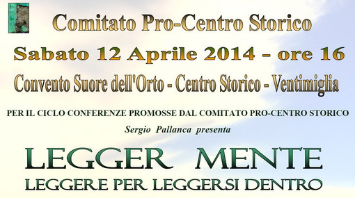 Ventimiglia: sabato prossimo l'incontro con la psicoterapeuta Patrizia Sciolla presso le Suore dell'Orto Ventimiglia: sabato prossimo l'incontro con la psicoterapeuta Patrizia Sciolla presso le Suore dell'Orto