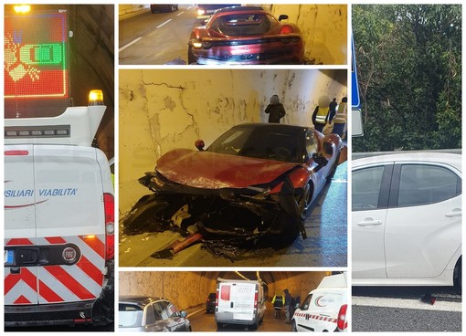 Tre incidenti stradali in pochi minuti tra Sanremo e Taggia sull'Aurelia Bis: nessun ferito grave, una Ferrari distrutta (Foto) Tre incidenti stradali in pochi minuti tra Sanremo e Taggia sull'Aurelia Bis: nessun ferito grave, una Ferrari distrutta (Foto)