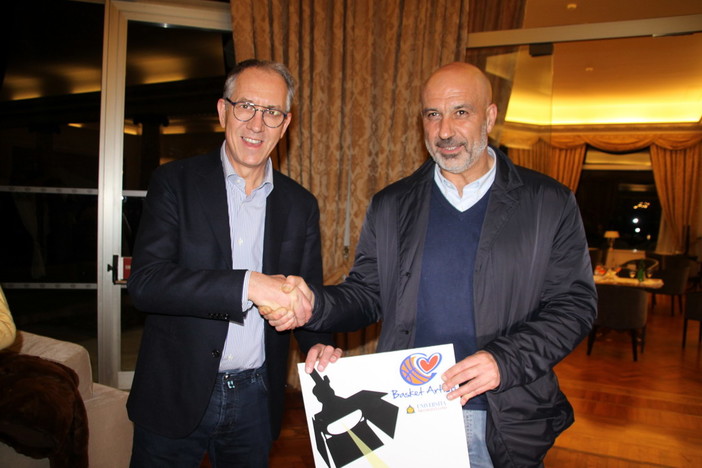 Il Sindaco Biancheri ed il collega Pirozzi in occasione dell'incontro l'8 febbraio scorso, durante il Festival Il Sindaco Biancheri ed il collega Pirozzi in occasione dell'incontro l'8 febbraio scorso, durante il Festival