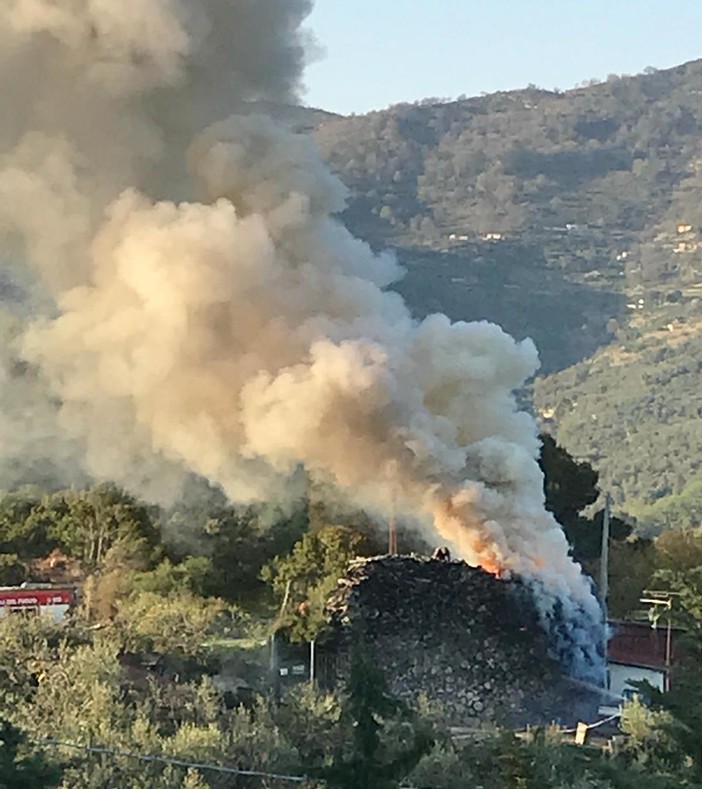 Le immagini dell'incendio Le immagini dell'incendio