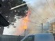 Incendio di sterpaglie nella zona del Giunchetto tra Ospedaletti e Bordighera: intervento dei Vvf e Aurelia chiusa (Foto e Video)