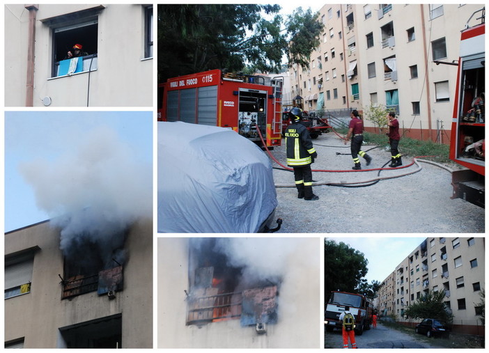 Sanremo: esplode il motore di un congelatore, appartamento incendiato alle case popolari Sanremo: esplode il motore di un congelatore, appartamento incendiato alle case popolari