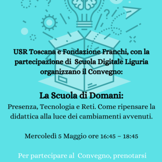 “La scuola di domani: scuola in presenza, tecnologia e reti”: oggi pomeriggio il webinar in streaming “La scuola di domani: scuola in presenza, tecnologia e reti”: oggi pomeriggio il webinar in streaming
