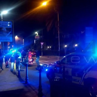 Bordighera: centra in pieno un cartello stradale sull'Aurelia, 50enne trasportato all'ospedale Bordighera: centra in pieno un cartello stradale sull'Aurelia, 50enne trasportato all'ospedale