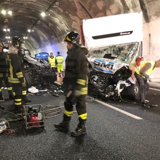 Taggia: è un 56enne moldavo ma residente a Imperia l'uomo morto nell'incidente di stanotte sull'autostrada (Foto)