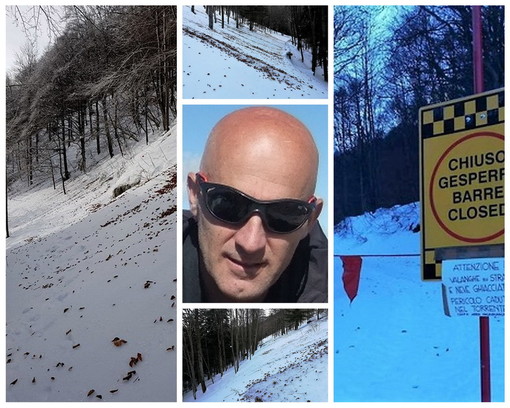 Il sentiero che conduce al Pian delle Gorre chiuso per ghiaccio e valanghe (Foto tratte dalla pagina Fb del Parco Alpi Marittime)