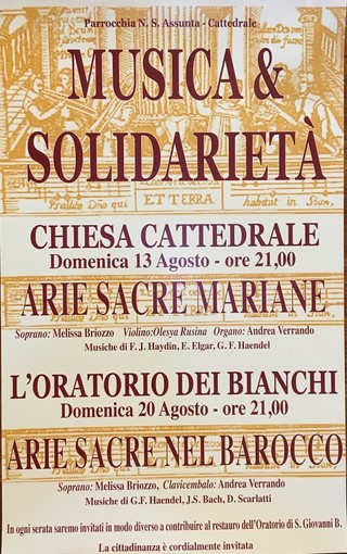 Ventimiglia: domenica sera all'Oratorio di San Giovanni Battista concerto con il soprano Melissa Briozzo e Andrea Verrando al clavicembalo