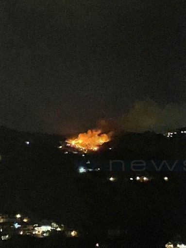 Vasto incendio in regione Panegai ad Imperia: in azione vigili del fuoco e protezione civile