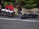 Sanremo: scontro moto-auto in corso Cavallotti, centauro finisce in ospedale (foto)