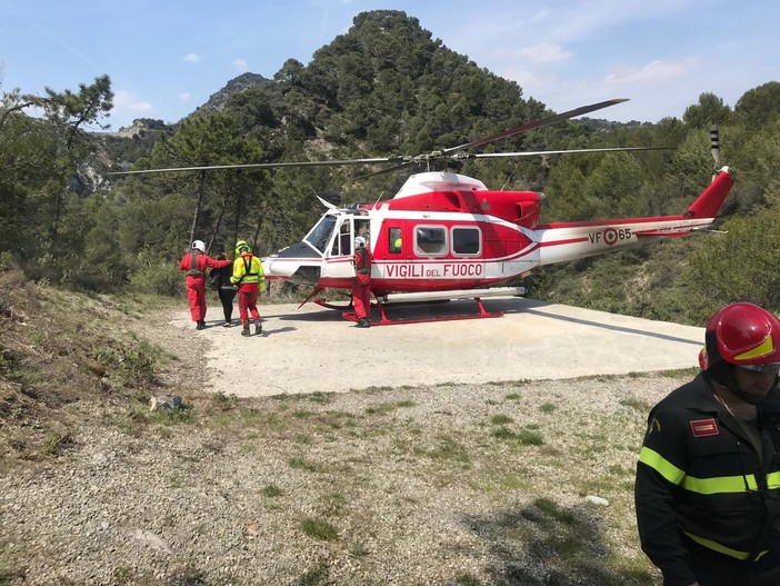 Airole: giovane francese si ferisce sul torrente Abelio mentre pratica il canyoning, interviene Soccorso Alpino ed elicottero dei Vvf