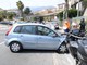 Sanremo: si sente male e finisce con l'auto contro un cancello in via San Francesco, nessun ferito (Foto)