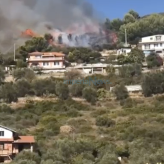 Imperia, boschi a fuoco: domato dopo 6 ore l'incendio di Panegai. In serata nuovo intervento dei pompieri a Bestagno