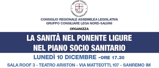 Sanremo: “La sanità nel Ponente ligure nel Piano socio sanitario”, lunedì incontro all'Ariston