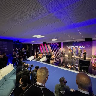 Inaugurazione 'Casa Sanremo' al Palafiori Inaugurazione 'Casa Sanremo' al Palafiori