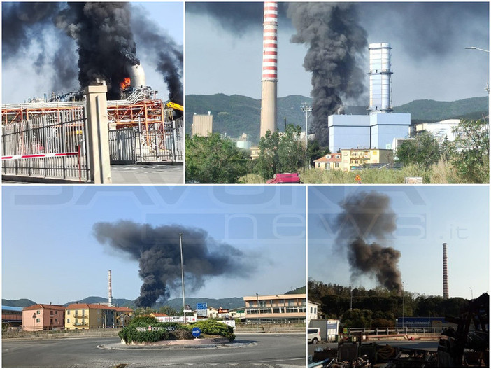Dalla provincia di Savona: fumo nero in cielo, incendio nelle aree Vernazza (ex Tirreno Power) di Vado, vigili del fuoco mobilitati (Foto e Video) Dalla provincia di Savona: fumo nero in cielo, incendio nelle aree Vernazza (ex Tirreno Power) di Vado, vigili del fuoco mobilitati (Foto e Video)