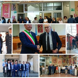 Ventimiglia, il neosindaco Flavio Di Muro entra ufficialmente in Comune "Da domani al lavoro" (Foto e video)
