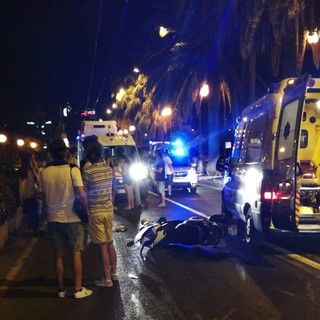 Sanremo: incidente nella notte sull'Imperatrice, ferita dipendente di un hotel (Foto)