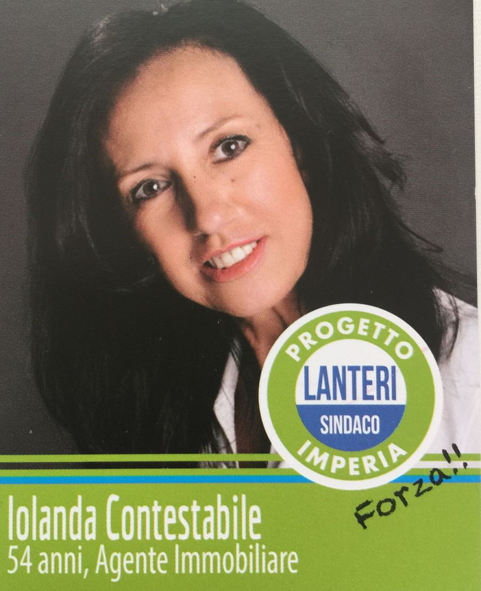 Potenziare le infrastrutture e contemporaneamente migliorare l'offerta turistica imperiese, anche estendendo l'accoglienza. Della necessità di queste azioni sono sempre più convinta e pronta al massimo impegno Potenziare le infrastrutture e contemporaneamente migliorare l'offerta turistica imperiese, anche estendendo l'accoglienza. Della necessità di queste azioni sono sempre più convinta e pronta al massimo impegno