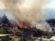 Sanremo: incendio di sterpaglie in via Privata delle Rose, intervento dei Vigili del Fuoco (Foto)