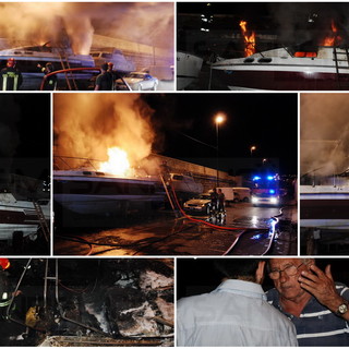 Sanremo: è di Rocco De Marte lo yacht andato a fuoco ieri notte sul porto vecchio