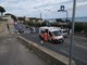 Sanremo: incidente in corso Marconi, giovane tamponato e portato in ospedale (Foto)