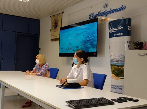Sanremo: proficuo incontro tra il comandante D'Abronzo (Guardia Costiera) e i balneari della Confartigianato