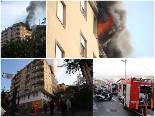 Sanremo: incendio devasta appartamento in una palazzina di via Galilei, c'è una vittima (Foto e Video) Sanremo: incendio devasta appartamento in una palazzina di via Galilei, c'è una vittima (Foto e Video)