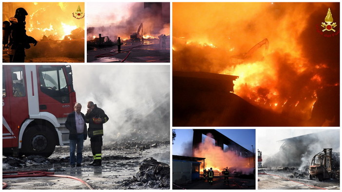Sanremo: spento l'incendio di stanotte alla 'Recup Fer', un milione di danni e qualche timore tra i residenti (Foto e Video) Sanremo: spento l'incendio di stanotte alla 'Recup Fer', un milione di danni e qualche timore tra i residenti (Foto e Video)