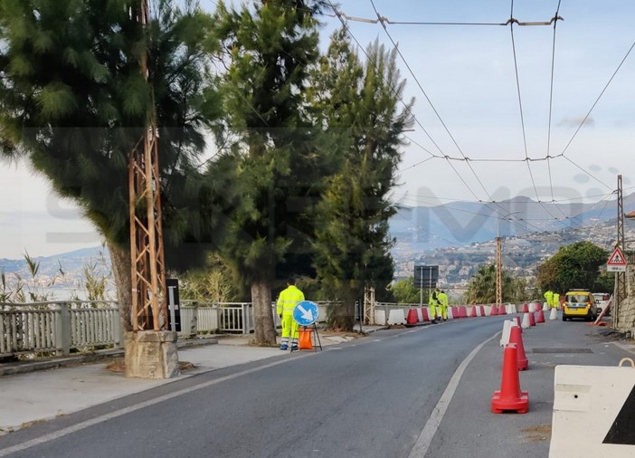 La zona de 'La Vesca' a Sanremo sull'Aurelia La zona de 'La Vesca' a Sanremo sull'Aurelia