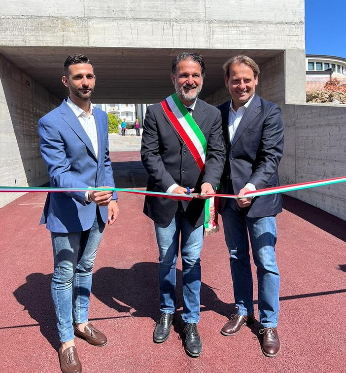 San Bartolomeo al Mare, inaugurato il nuovo sottopasso pedonale, Scajola "Opera fondamentale" (Foto e Video)