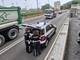 Sanremo, scontro tra una moto e una bici: uomo trasportato in codice rosso in ospedale (Foto)